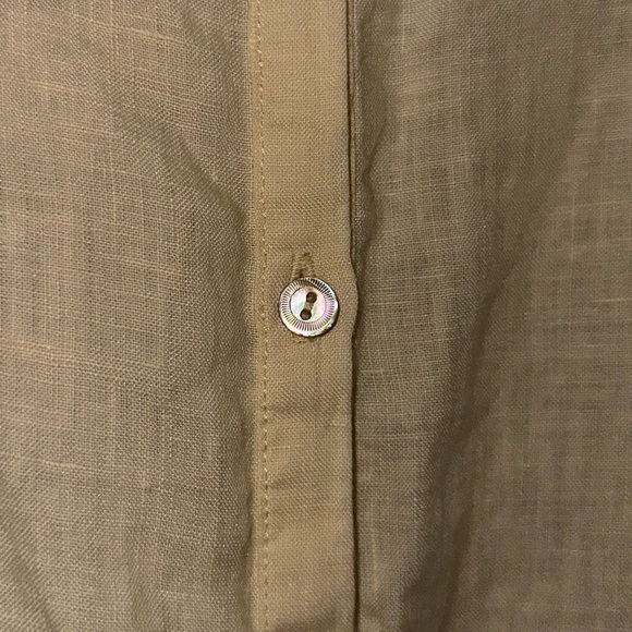 Eileen Fisher Organic Linen Long Button Down Tunic Boho Breathable Size M - Picture 5 of 10